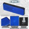 X AUTOHAUX 2 Pcs Universal Rectangle Shape Reflector for Motorcycle Blue