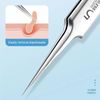 Pimple Remover Tweezers Pointed Curved Sharp Needle Blackhead Zit Acne Tool Set