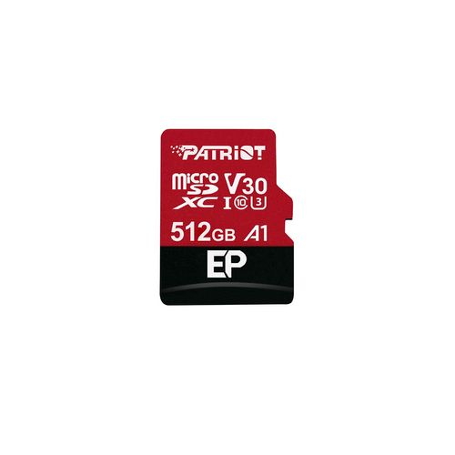 Patriot Memory 512GB EP Series A1 / V30 Support microSD Card SDXC Android Smartphone and Tablet with 4K App Optimized, PEF512GEP31MCX