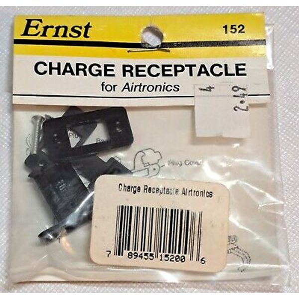 Original ERNST RC Plane Part #152 * CHARGE Receptacle For Airtronics NOS