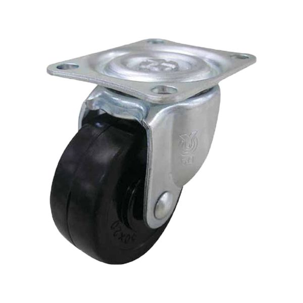 Uei Caster: G Series, G Type, Free-Caster Rubber Car, Wheel Diameter φ1.0 inches (25 mm), Manufacturer Model: G-25R