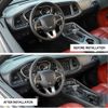 Carbon Center Console Dash Cover Gear Shift Trim Kit for Dodge Challenger 2015+