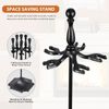 Fireplace Tools Set 5PCS 30.7"H Wrought Iron Fireside Large Fire Place Tool Sets