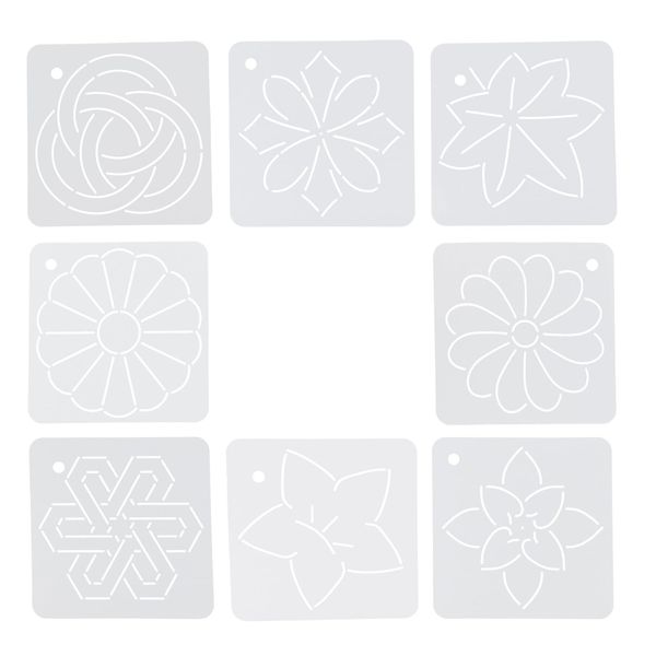 Operitacx 8 Pieces Patchwork Stencil Patchwork Stencil Sewing Stencil Embroidery Stencil Painting Stencil Sewing Stencil Quilt Stencil Quilt Stencil