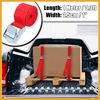 Partuto 6pcs 3.3ft Cargo Tie Down Straps with Cam Lock Buckle for Car Red Replacement