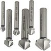 6PCS Chamfering Knife 3 Flutes 90 Degree HSS Chamfer Cutter Bit Chamfering Countersink Drill Bits