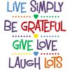 CafePress Live Simply Affirmations Oval Car Bumper Sticker
