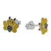 Touch Jewellery 925 Sterling Silver and Enamel Bee Stud Earrings