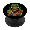 Vegetarian Vegan King Vegetables Plant-Based Men PopSockets Swappable PopGrip