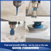 Triangle Shank Diamond Drilling Bit Kit 11pc Hole Saw Set Tile Granite Marble