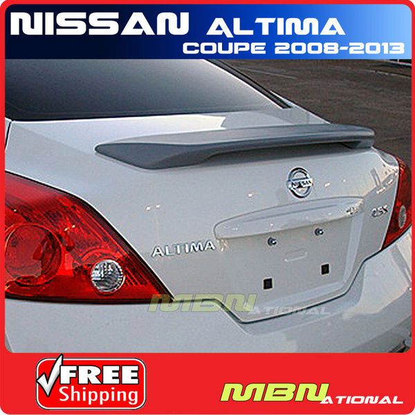 For 08+ Nissan Altima Coupe Rear Trunk Spoiler Painted ABS K50 DARK SLATE MET