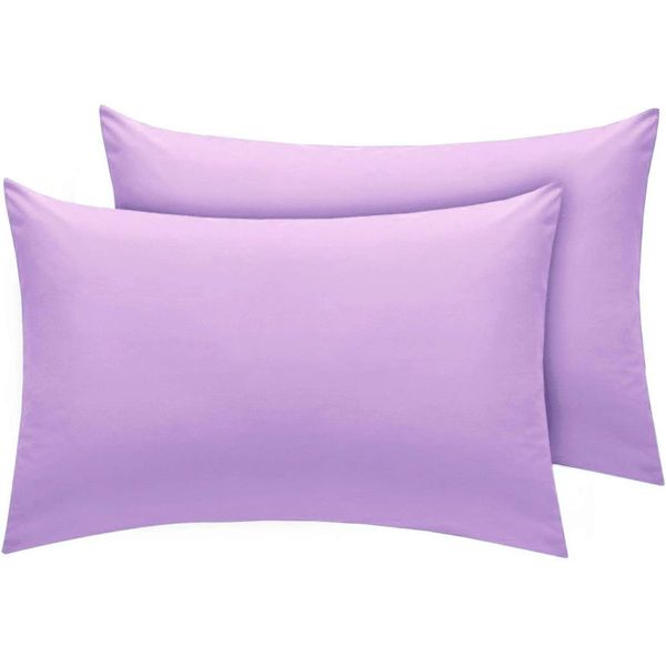 Plain Dyed PolyCotton Pillow Cover/Cases (Lilac)