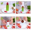 NEEVAS Vegetable Cucumber Divider Gadget Carrot Strawberry Splitter Cutting Slicer Tool