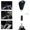 Lunsom PU Gear Shift Knob 5 Speed Shift Knob General Auto Manual Car (Black Stitching)
