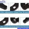 7463 Spanner & 1266 Adjustable Gland Nut Wrench Tool Kit For Hydraulic Cylinders