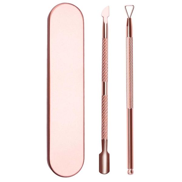 2 Packs Nail Cuticle Pusher Cuticles Remover Nail Tools Scraper for Acrylic Removal Nail Cleaner Cuticle Peeler Scraper Manicure Pedicure Tool Salon Home Use