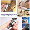 105 Degree Right Angle Driver Extension Power One Size, Silver 