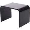 Plymor Black Acrylic Rectangular Display Riser, 2" H x 3" W x 2" D (1/8" Thick) (2 Pack)