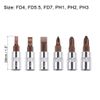 sourcing map 1/4" Drive Phillips Slotted Bit Socket Set, S2 Steel Bits, CR-V Sockets 6-Piece (PH1-PH3, FD4-FD7)