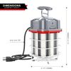80W Linkable LED Temporary Work Light Building Construction Workshop Portable 