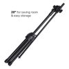 Lightweight Foldable Microphone Tripod Boom Stand Mount with 2 Mic Clip Holders