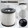 2 Pcs Vacuum HEPA Filter Replacement for DCV580 DCV581H Washable DCV5801H