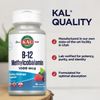 KAL Vitamin B-12 Methylcobalamin Lozenges 1000mcg, Healthy Energy, Metabolism, Nerve & Red Blood Cell Support,* Optimal Absorption, Natural Berry Flavor, Vegan, Sugar Free, 60 Servings, 60 Lozenges