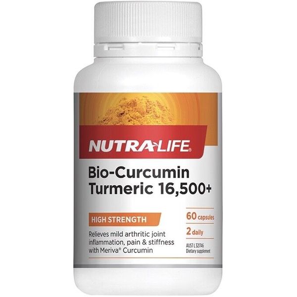 Bio-Curcumin Turmeric 16,500mg 60 Caps Nutra-life