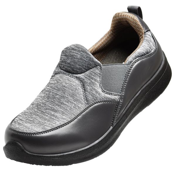 cedalet Nursing Shoes, Men's, Sneakers, Walking Shoes, Wide, 4E, Lightweight, Men's, Strapless, Rehabilitation, gray