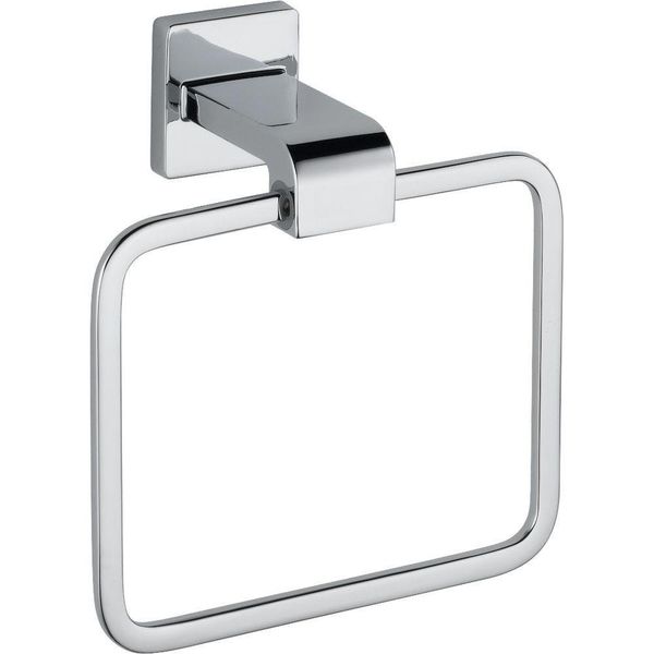 DELTA 77546 Ara Towel Ring, 3.5 x 7.06 x 7.25 Inches,Polished Chrome