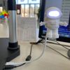 USB Night Light Powered White Astronaut Shape Portable Reading Desk Lamp DC For