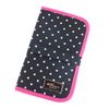 At First AF8201 Plain Dot Makeup Brush Case, Black