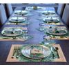 180-Piece Service for 12 Disposable Celebration Dinnerware Set,  PINE