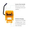 26 Quart Commercial Mop Bucket with Side-Press Wringer Polypropylene Durable