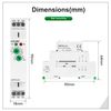 GEYA 2 Output 10A Delay Off Single Function Time Relay Electronic Adjustable Power Off Timer Delay Relay Rail Modular,DIN Rail Mount(GRT6-B2,AC/DC24V-240V)