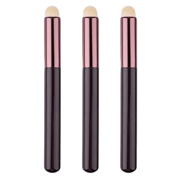 Frcolor 3 Pieces Makeup Brush Lip Brush Cosmetic Brush Double Sided Sponge Tip Lip Gloss Multifunctional Makeup Brush Lip Brush Portable Convenient