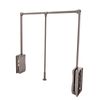 35-47 Inch  Adjustable Closet Rod Closet-Mounted Pull Down Clothes Hanger Holder