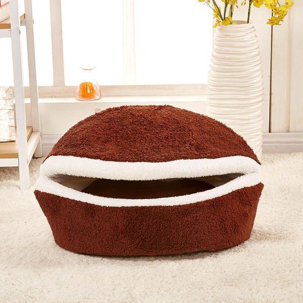 Cozyshell Pet Nest - The Ultimate Removable Cat Litter Dog Kennel - Deep Caffeine / M 45X35 Cm / 1