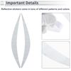 RATCHROLL Reflective Bumper Decal Fluorescent White Meniscus Crescent Moon Pattern Reflective Car Sticker Personalized Decoration