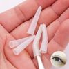 ccHuDE 100 Pcs Clear Tweezer Point Protectors Cap Tweezer Tip Protective Covers Stopper