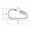 X4 3.5MM Zinc Plated Pear Shaped Quick Link - Repair Secure Attach Rope