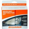 Sylvania Headlight Restoration Kit Renew Clarity Shine Easy 3 Step Process