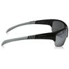 Eyelevel Men's Enigma Sunglasses, Black/Grey/Grey Mirror, 70