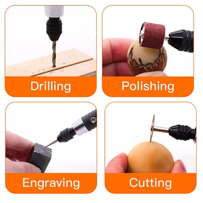 USB Cordless Rotary Tool Kit Woodworking Engraving Pen DIY For