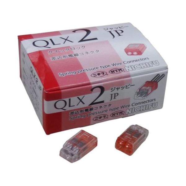 Jappy Bayonet shape wire connector (Quick Lock) Red Transparent 50 Pieces qlx2 – JP – RCL