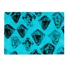 Blue Black Diamond Pattern Kitchen Worktop Protector Saver Glass Chopping Board