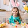 xutengy Easter Crafts DIY Paintable Eggs with Doodle Kit, White Eggs Dye Kit for Easter Basket Stuffers Decorations Gift (Turtle)