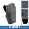 A ABSOPRO Car Shift Knob Cover Universal Interior Shift Gear Cover Gray