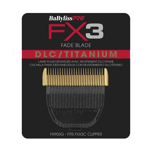 BaBylissPRO FX903G FX3 DLC/Titanium Fade Replacement Clipper Blade