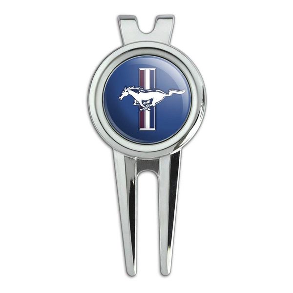 GRAPHICS & MORE Ford Mustang Logo Golf Divot Repair Tool and Ball Marker